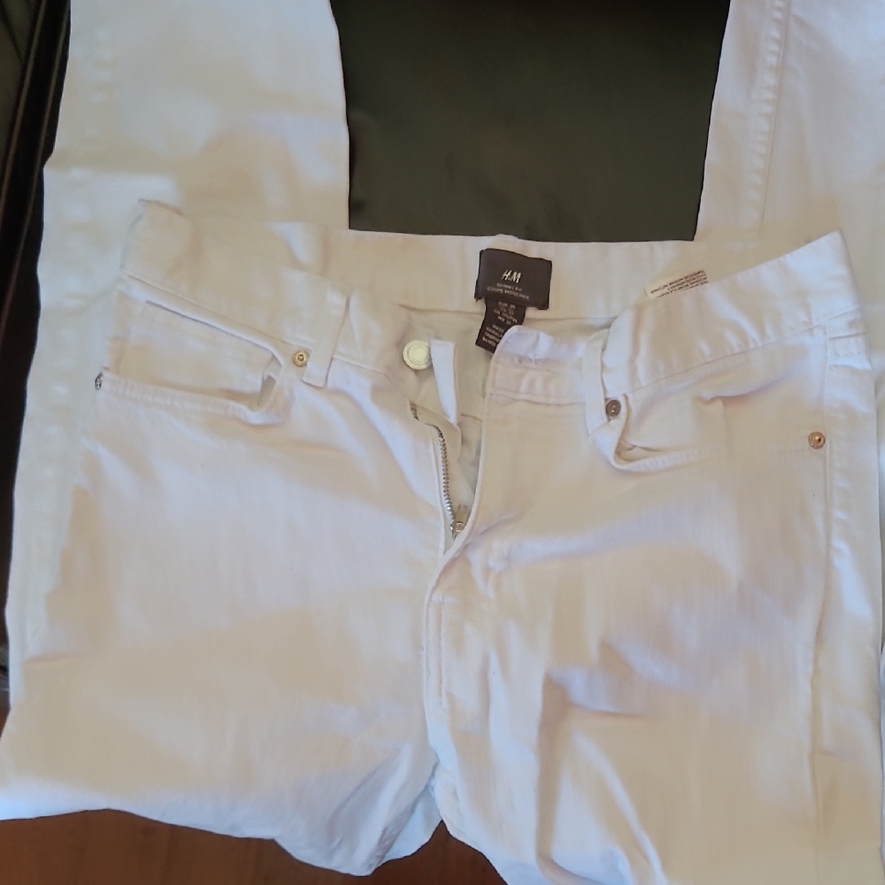 H&M Cream Denim Pants